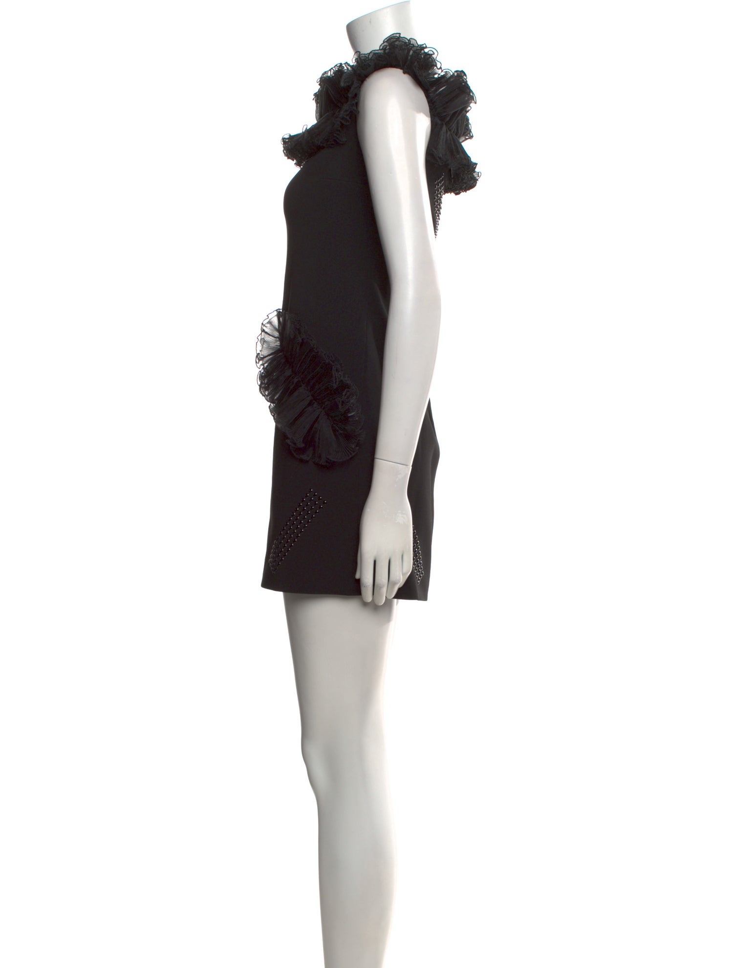 Christopher Kane Square Neckline Mini Dress