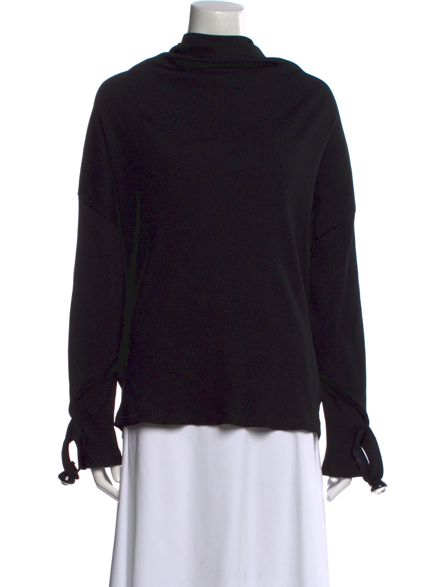 Christopher Kane Mock Neck Long Sleeve Sweatshirt