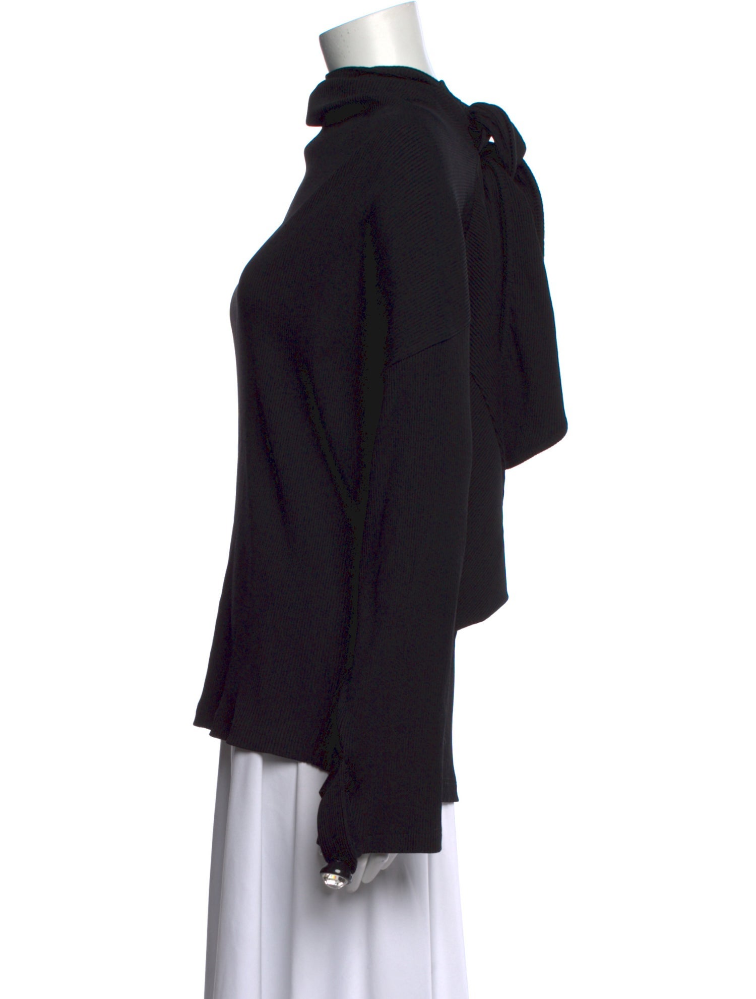 Christopher Kane Mock Neck Long Sleeve Sweatshirt