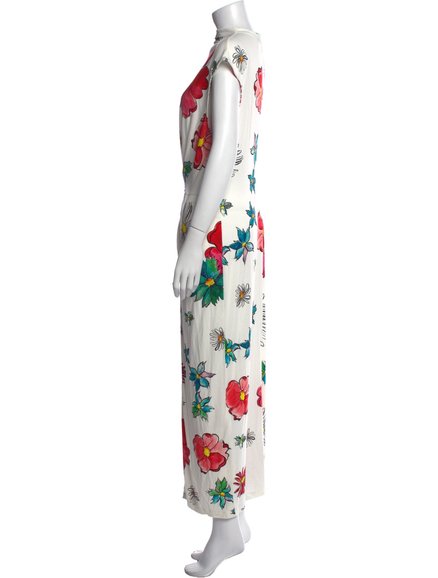 Christopher Kane Floral Print Long Dress