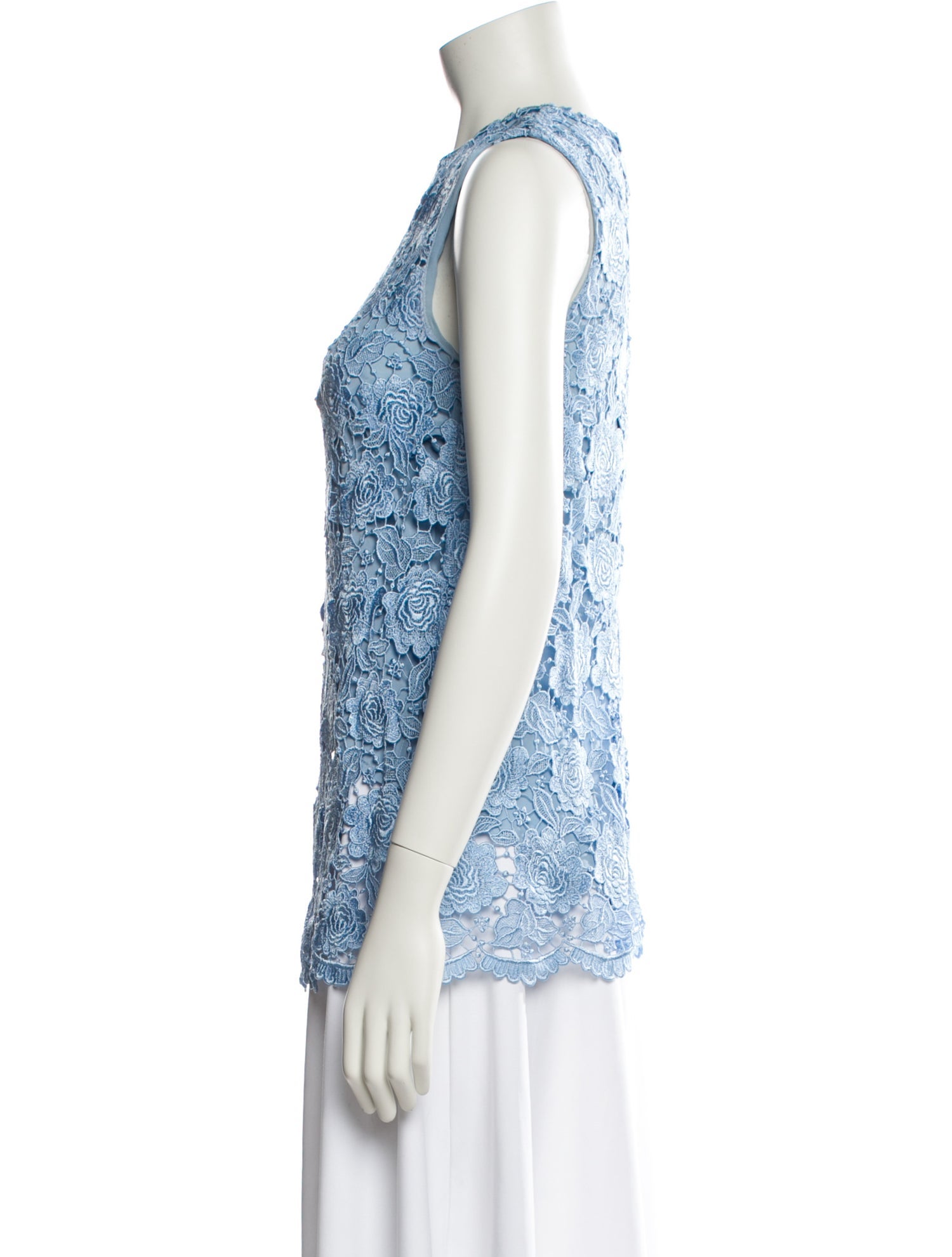 Christopher Kane Floral Print Crew Neck Top