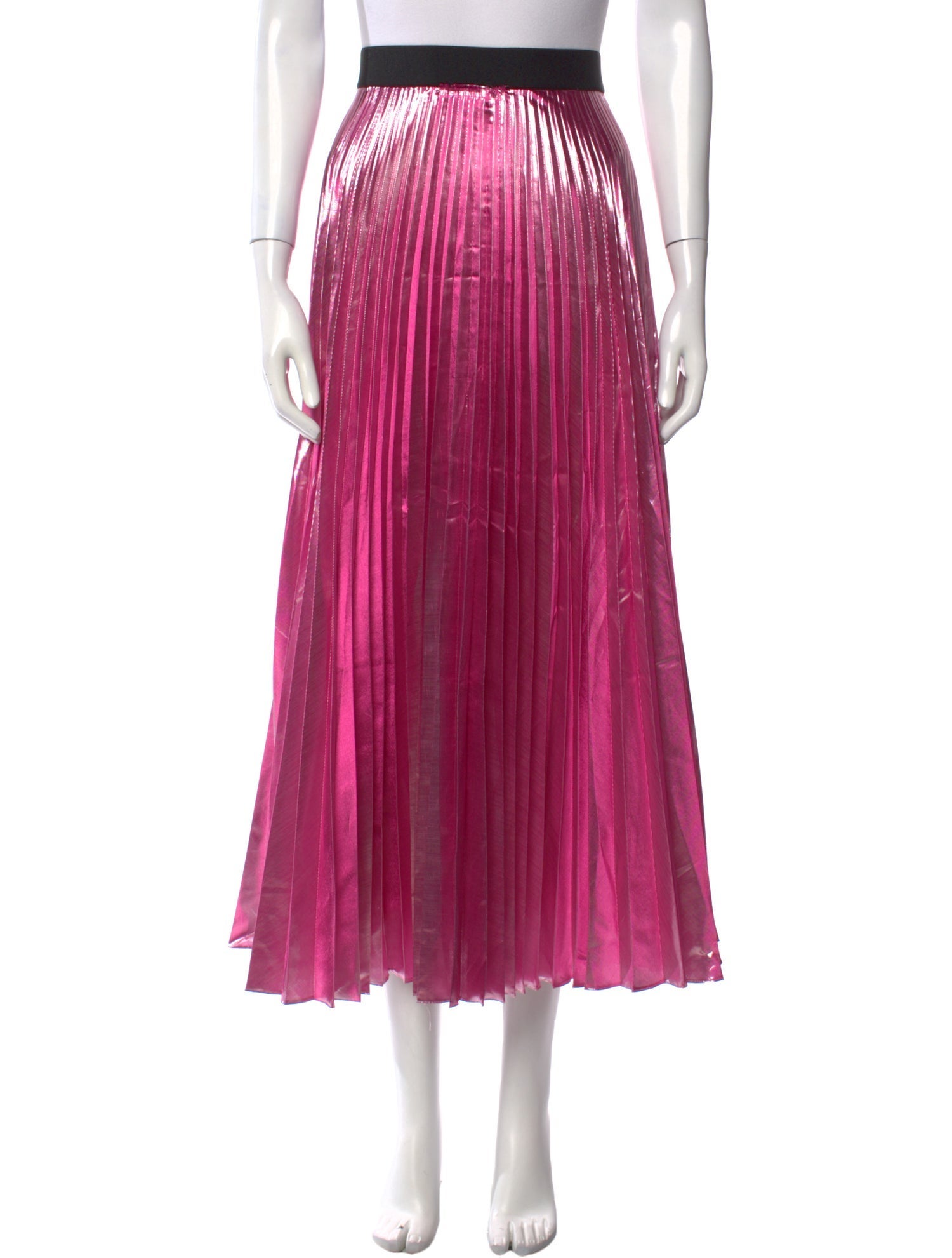 Christopher Kane Pleated Accents Midi Length Skirt