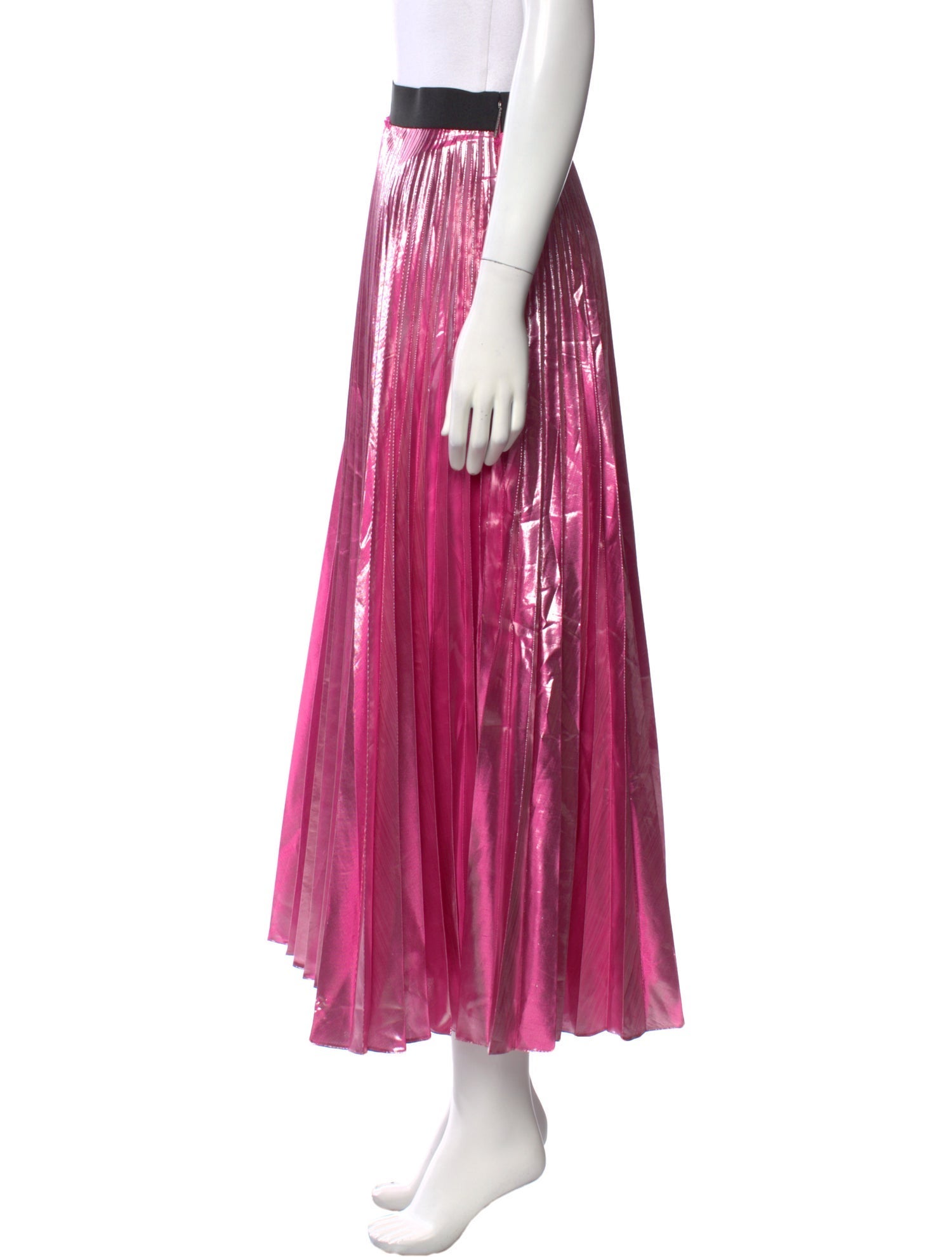 Christopher Kane Pleated Accents Midi Length Skirt