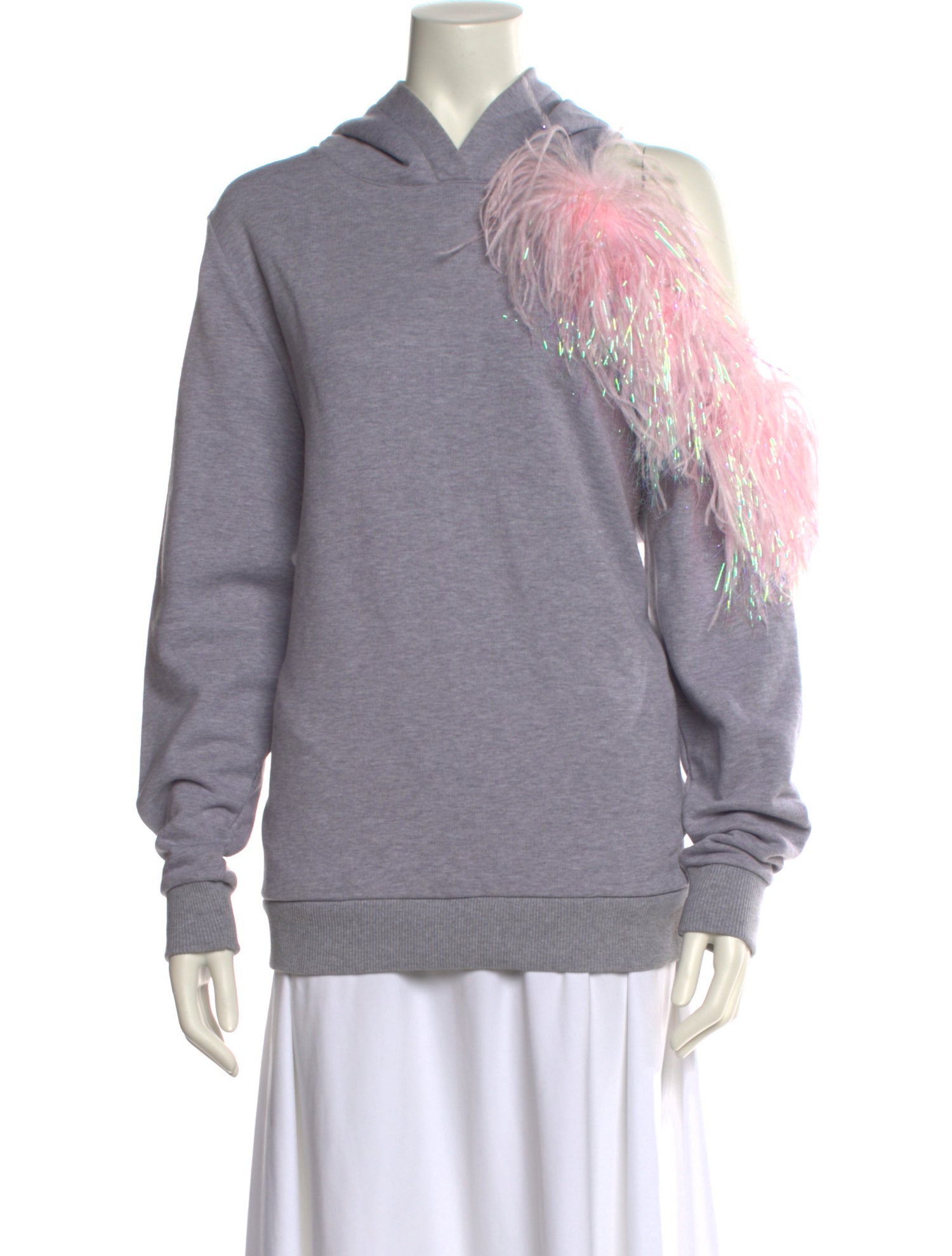 Christopher Kane Graphic Print V-Neck Sweatshirt