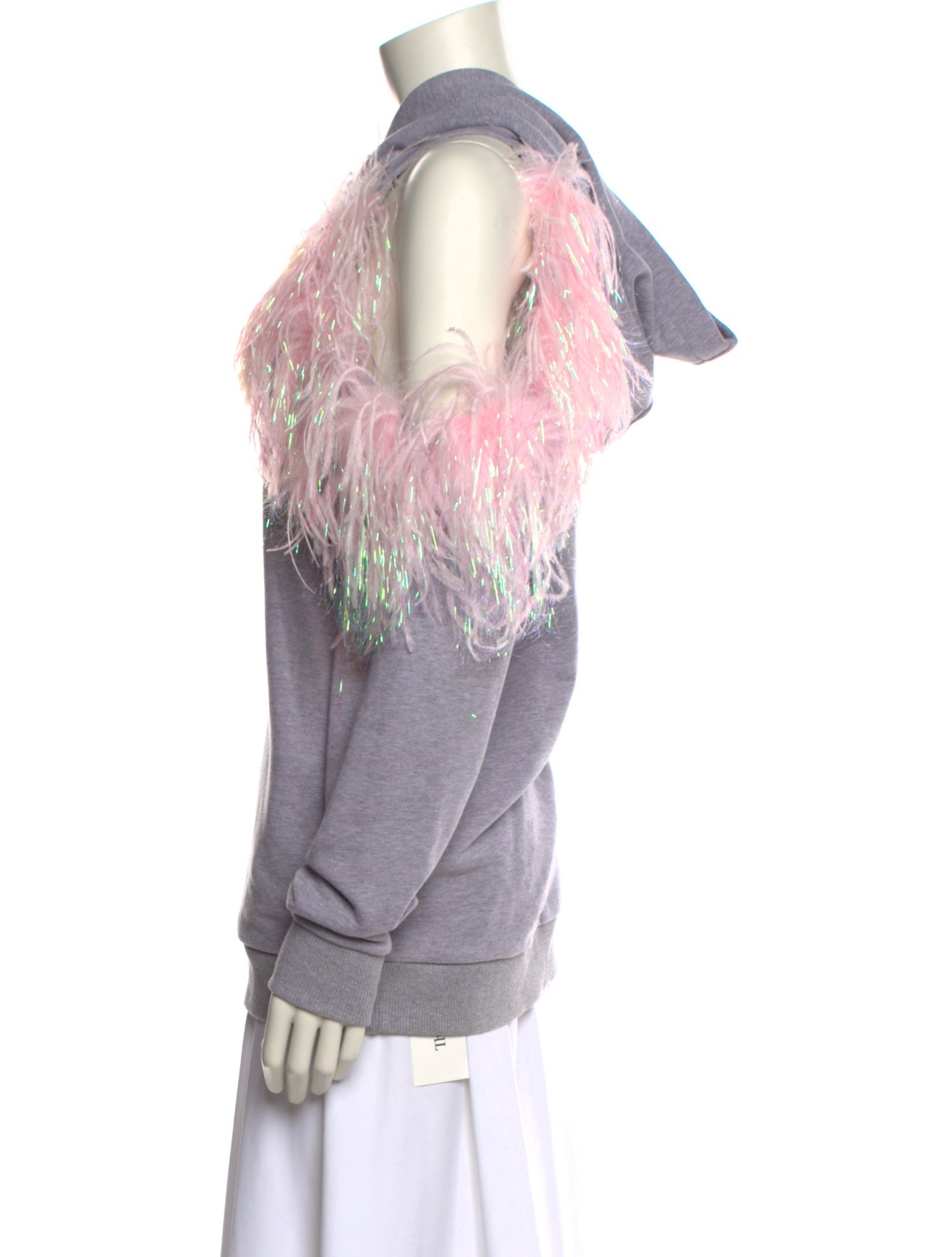 Christopher Kane Graphic Print V-Neck Sweatshirt