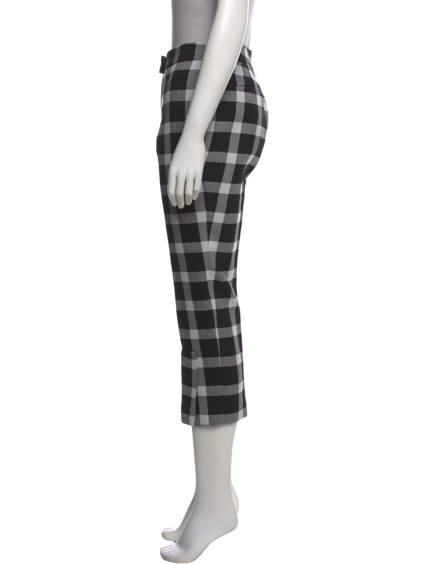 Christopher Kane Plaid Print Straight Leg Pants