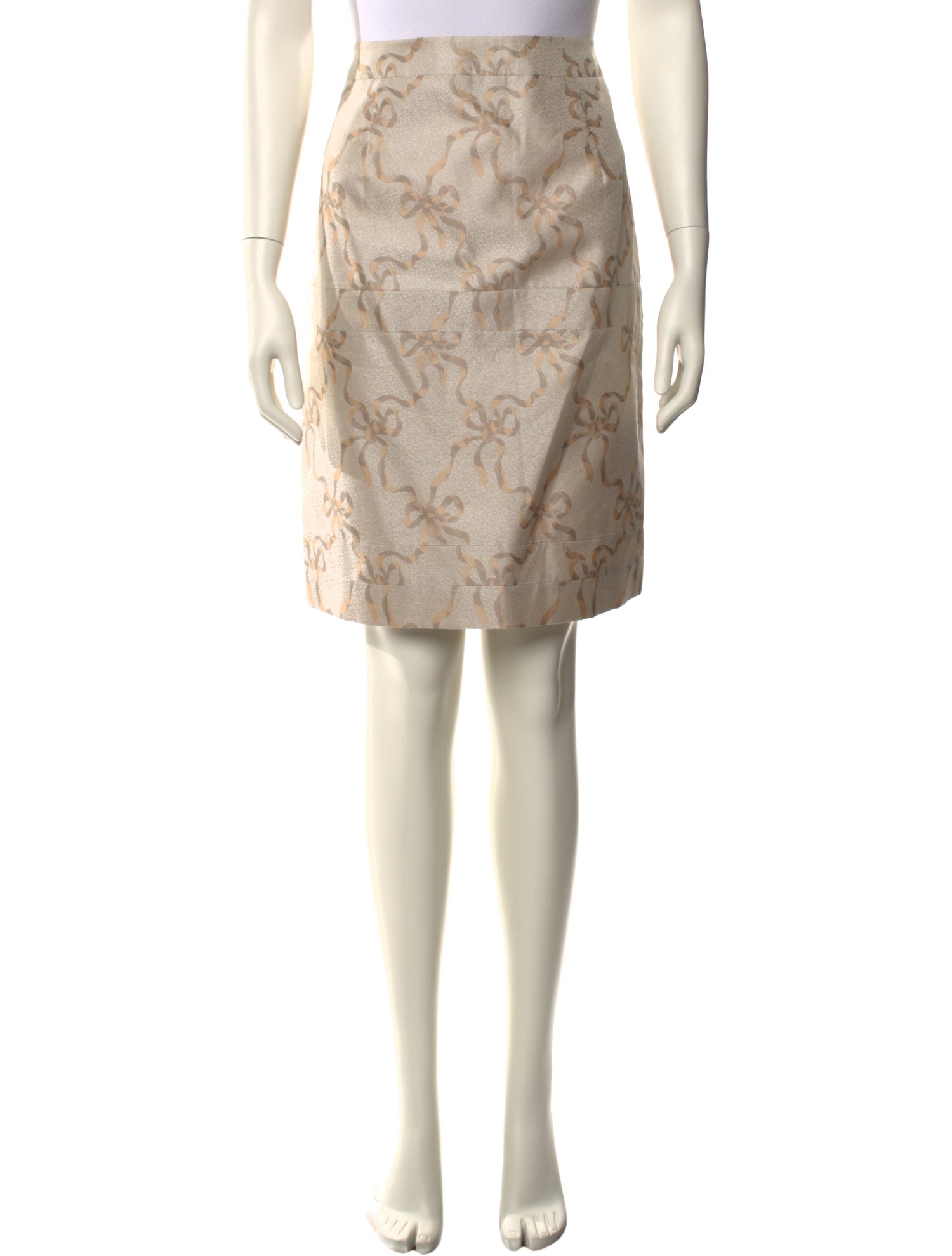 Christopher Kane Silk Knee-Length Skirt