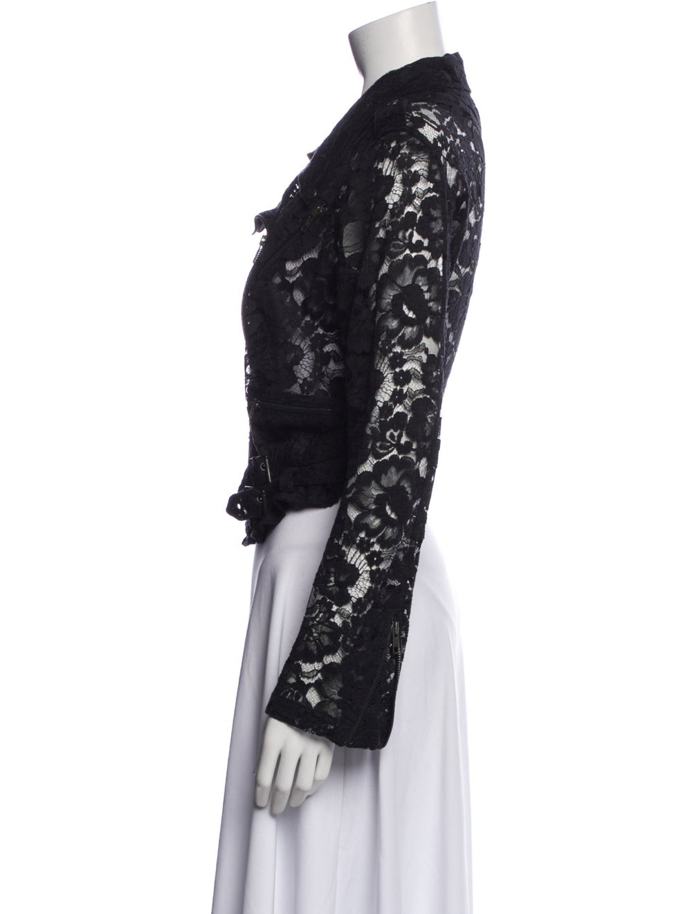 Christopher Kane Lace Pattern Biker Jacket - image 2