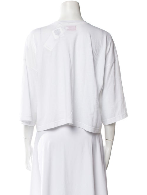 Charles Jeffrey Loverboy Crew Neck Three-Quarter Sleeve Crop Top