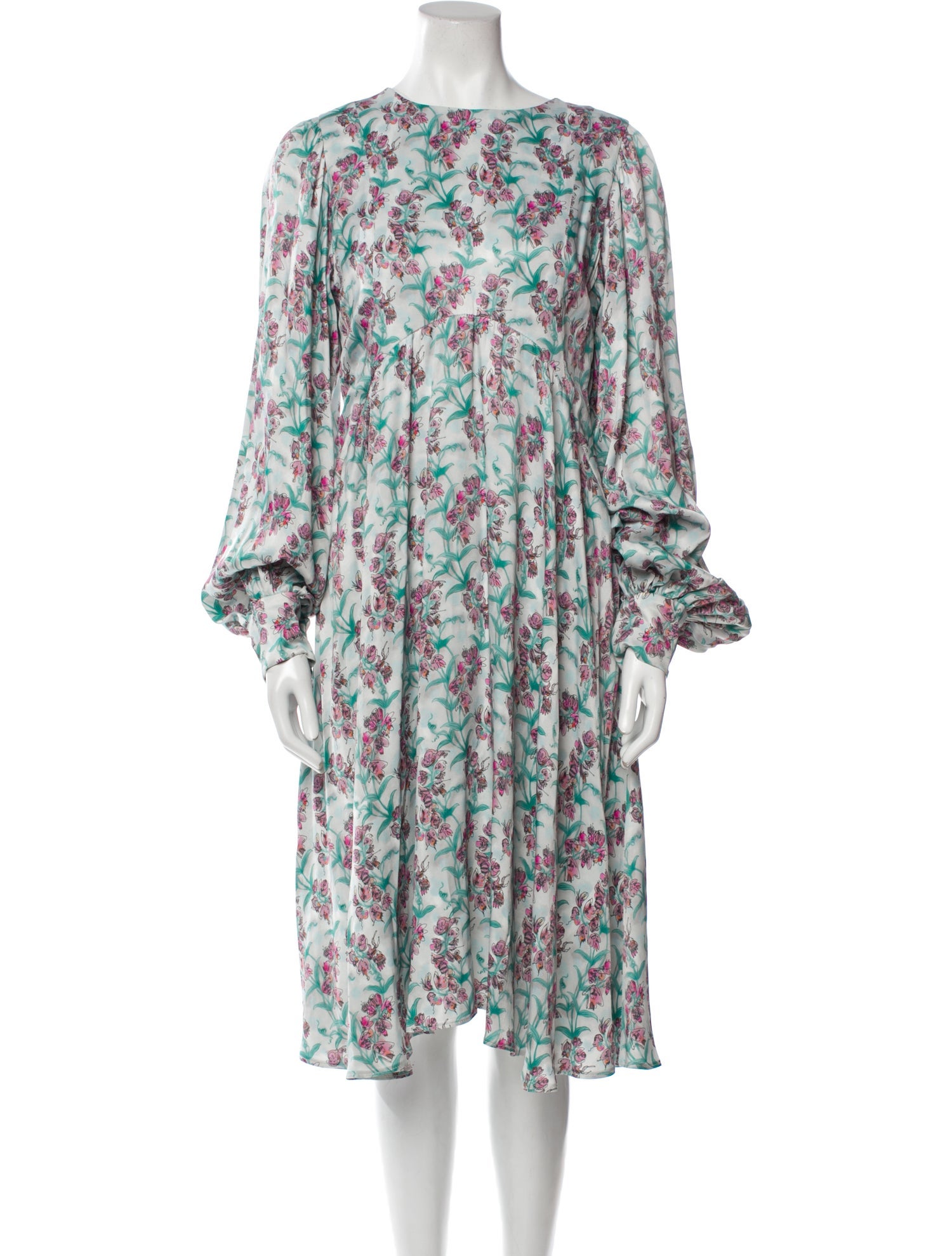 Charles Jeffrey Loverboy Floral Print Midi Length Dress w/ Tags