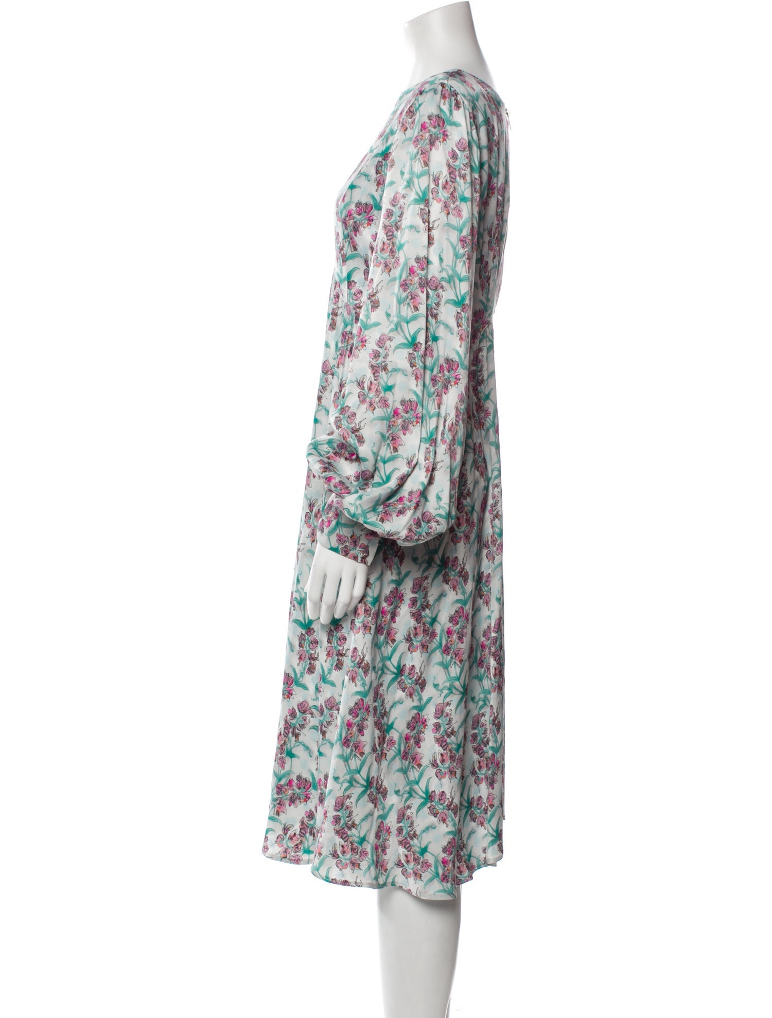 Charles Jeffrey Loverboy Floral Print Midi Length Dress w/ Tags