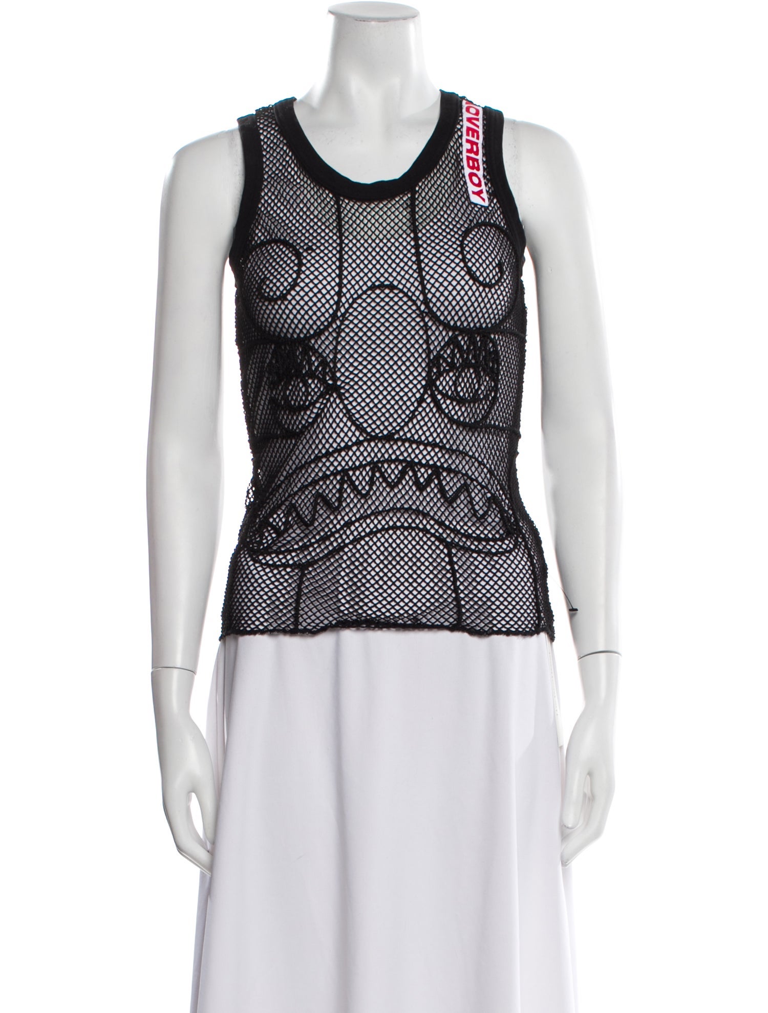 Charles Jeffrey Loverboy Printed Scoop Neck Top