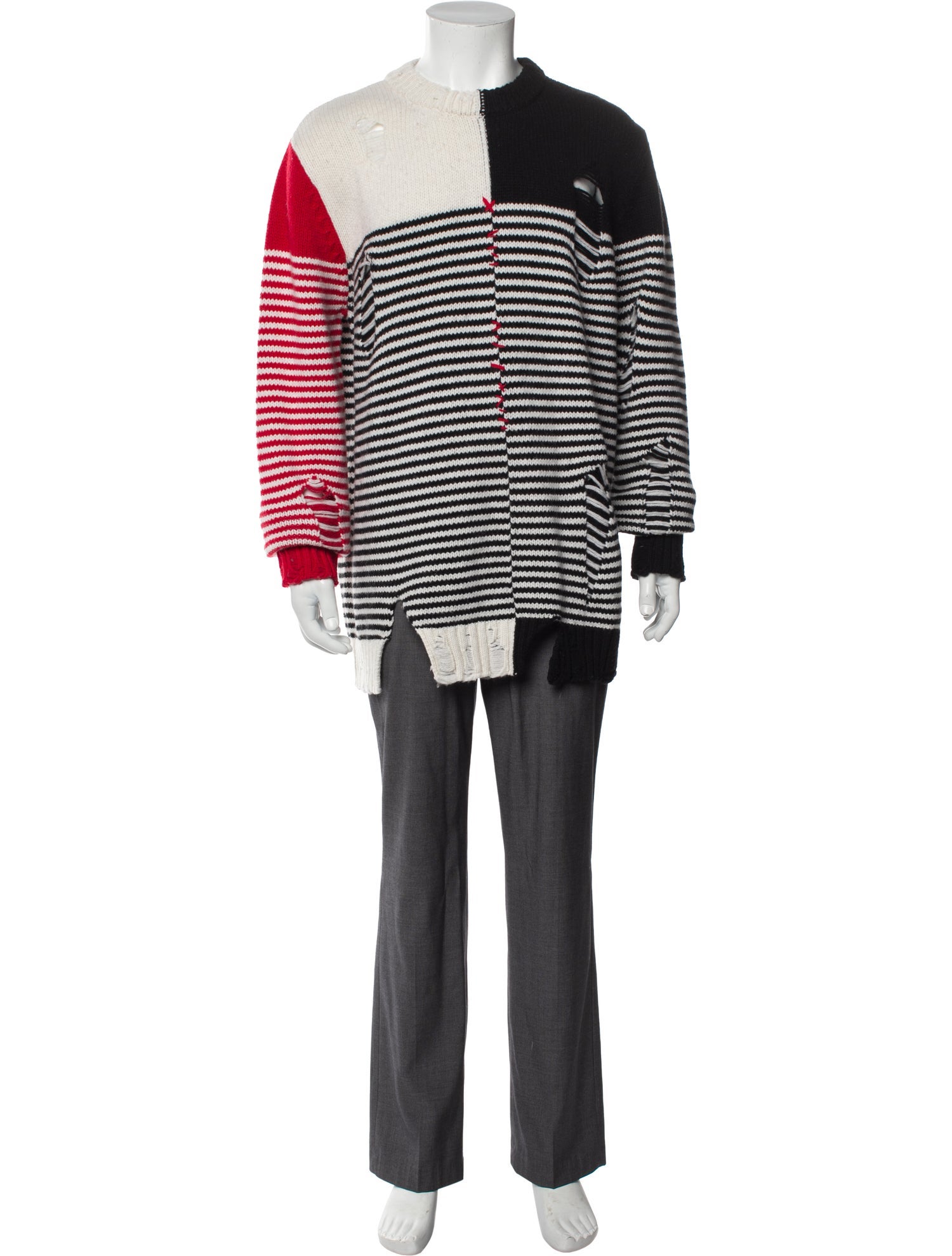 Charles Jeffrey Loverboy Lambswool Striped Pullover
