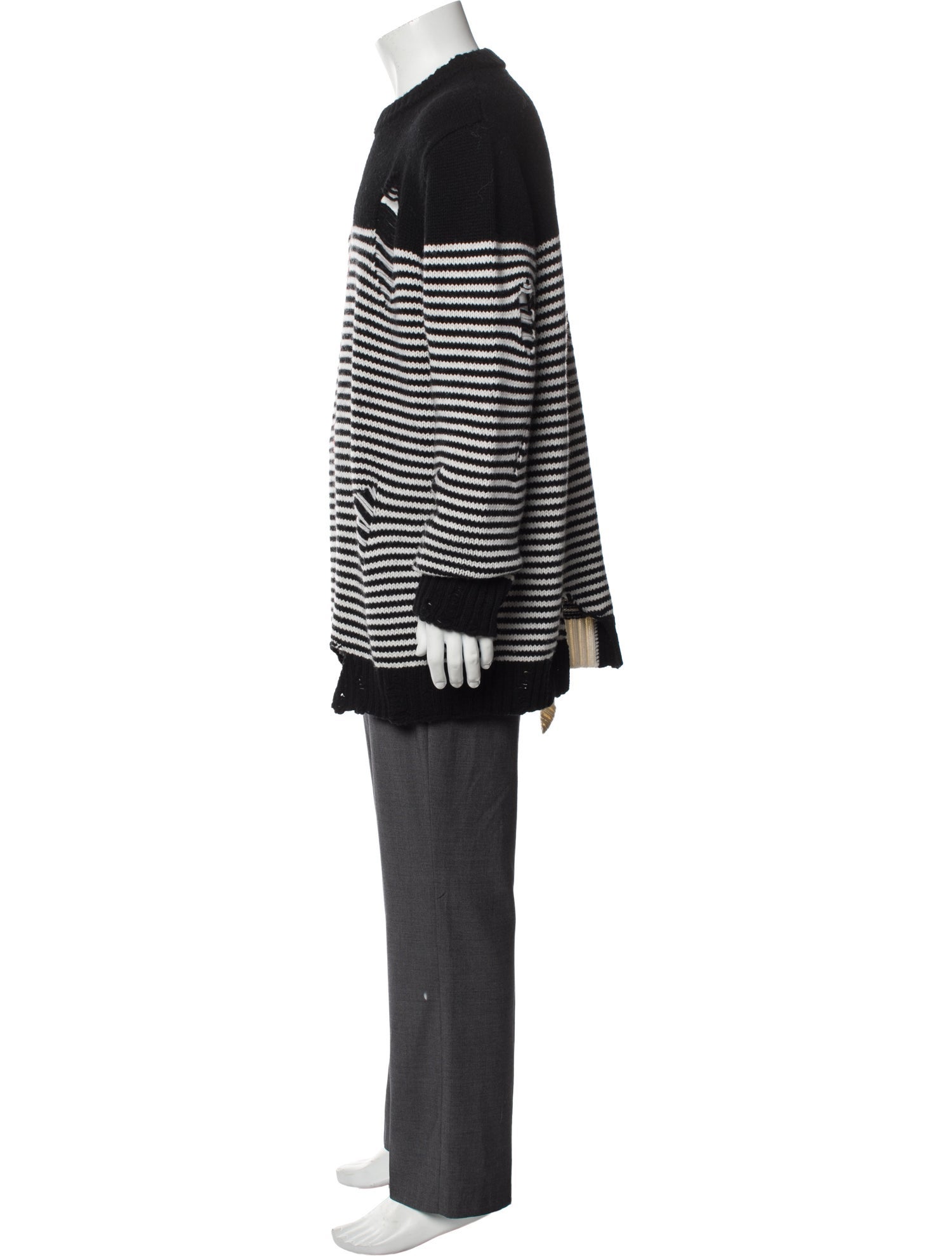 Charles Jeffrey Loverboy Lambswool Striped Pullover