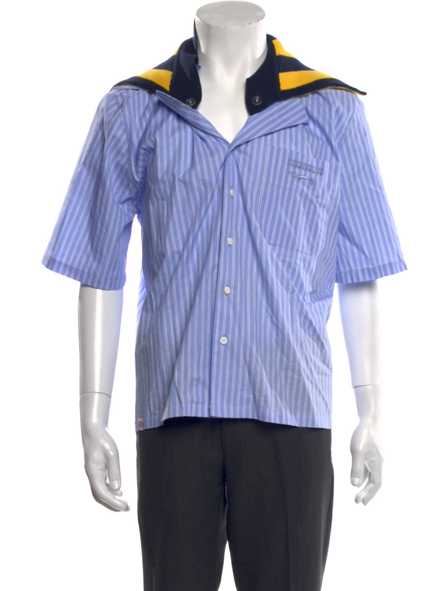 Charles Jeffrey Loverboy Striped Short Sleeve Shirt