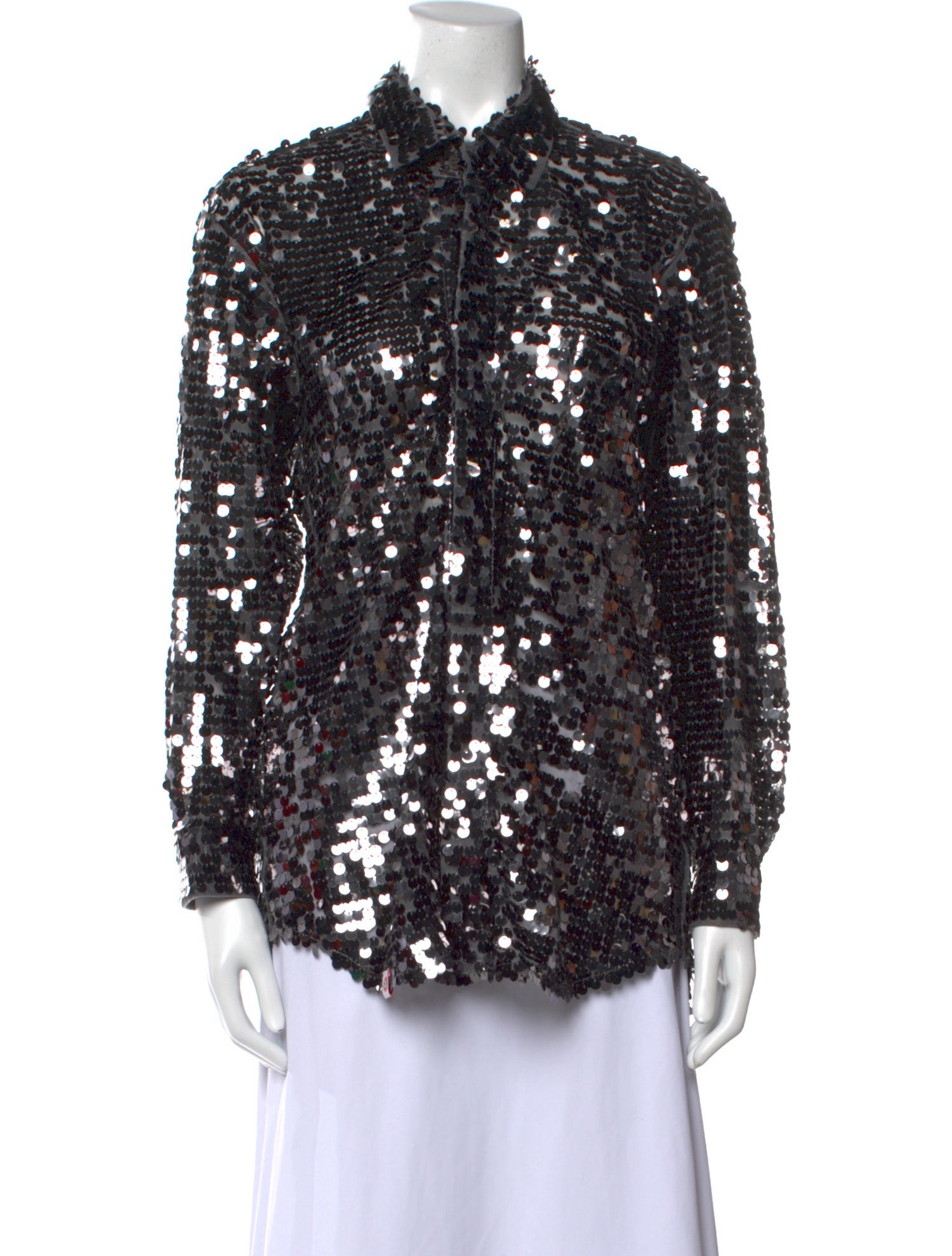 Charles Jeffrey Loverboy Floral Print Mock Neck Blouse