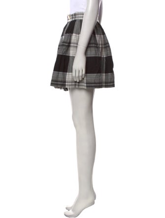 Charles Jeffrey Loverboy Plaid Print Mini Skirt