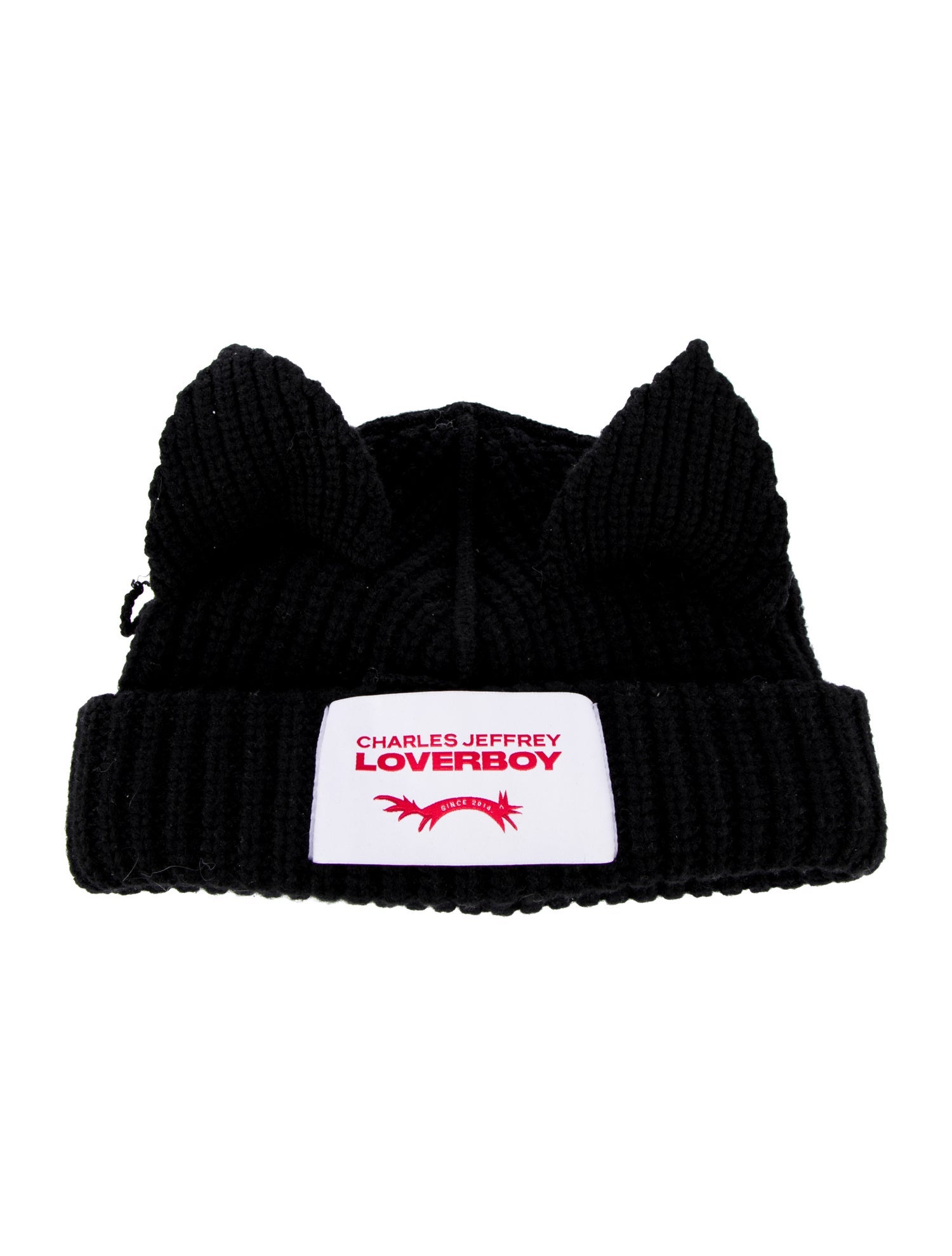 Charles Jeffrey Loverboy Lambswool Cat-Ears Beanie