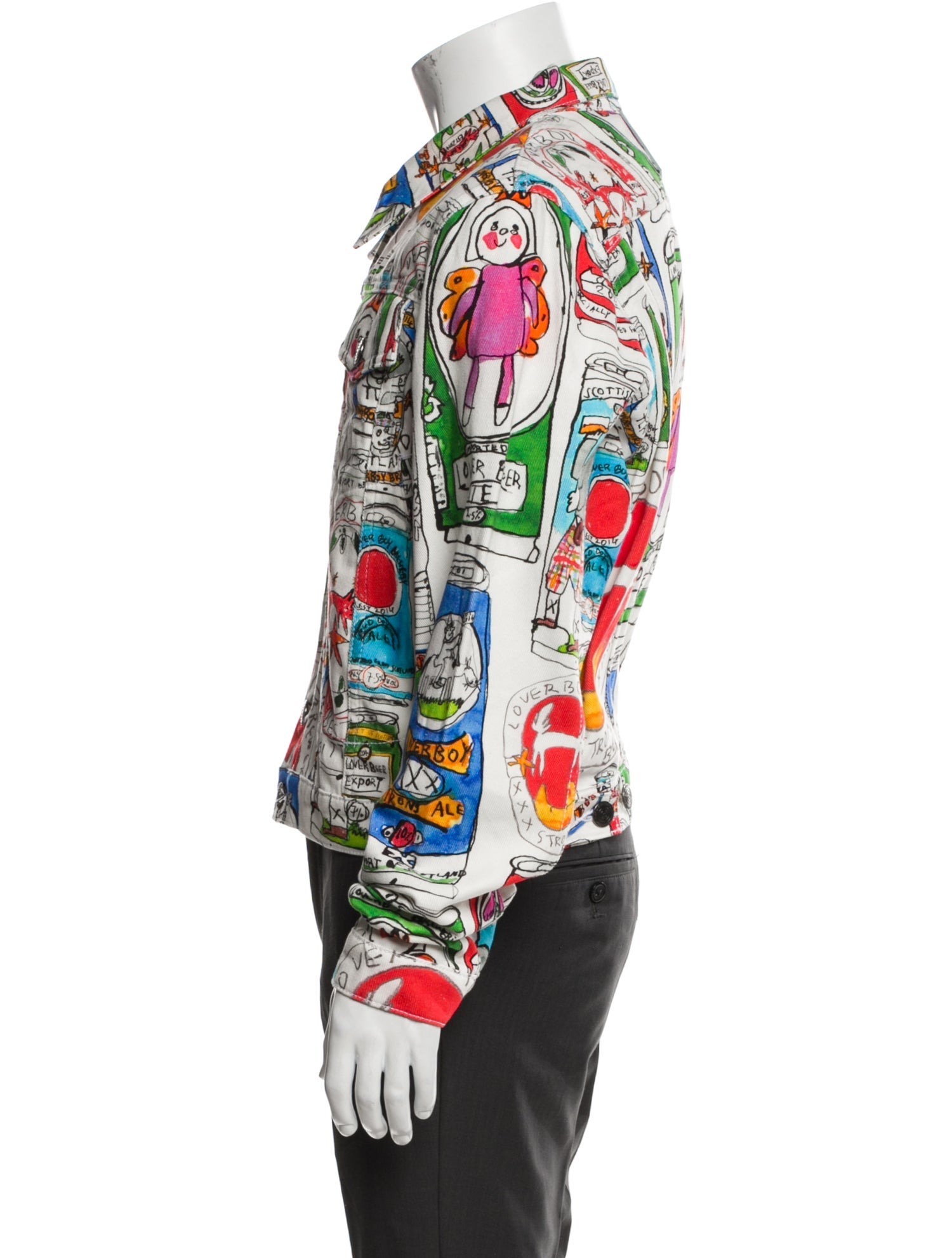 Charles Jeffrey Loverboy Graphic Print Jacket w/ Tags