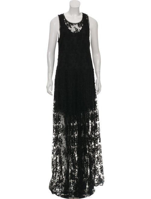 Chloé Mesh Maxi Dress Black