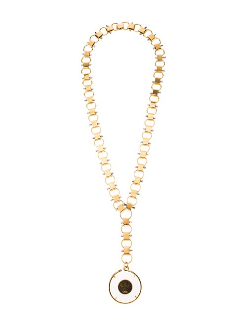 Chloé Terry Pendant Necklace Gold