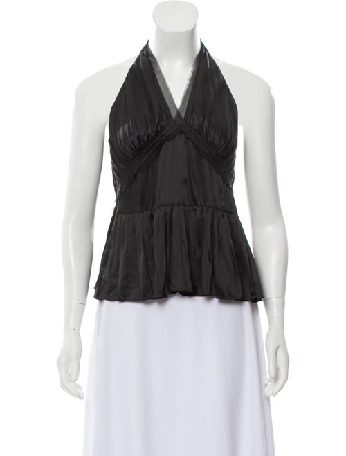 Chloé Silk Halter Top w/ Tags Black