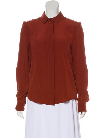 Chloé Silk Button-Up Blouse