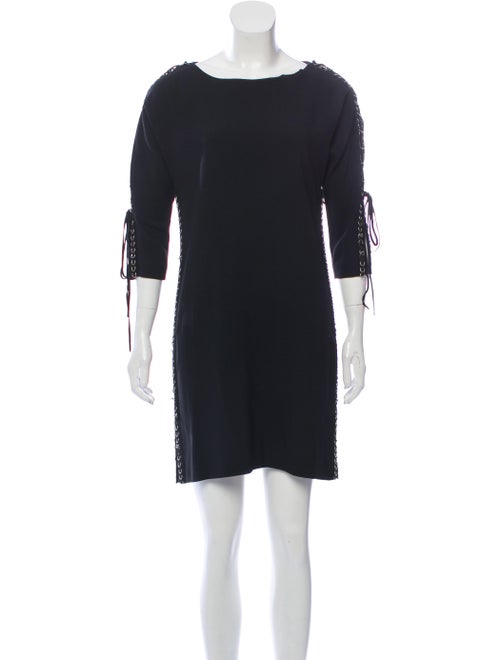 Chloé Embellished Lace-Up Dress Black