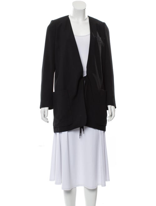 Chloé Collarless Structured Blazer Black