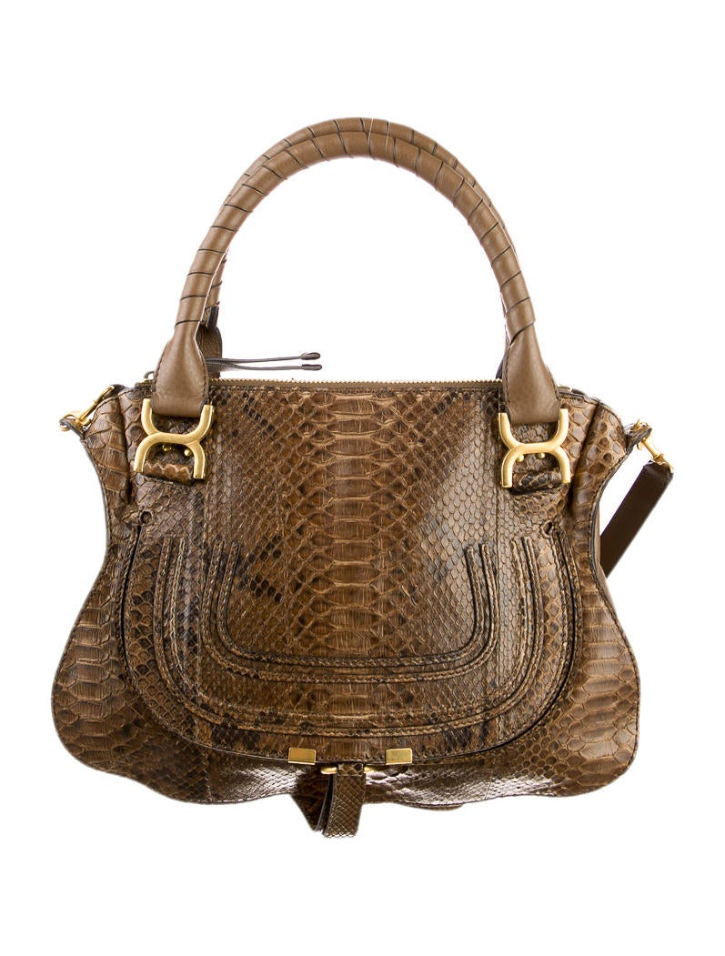 Chloé Large Python Marcie Satchel w/ Tags