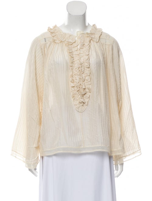 Chloé Silk Long Sleeve Blouse