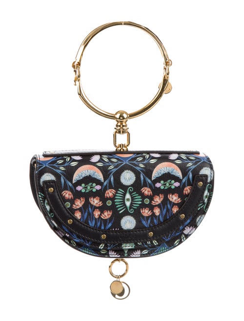 Chloé Nile Miaudière Bracelet Bag Navy
