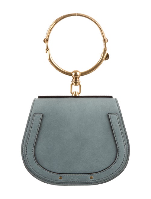 Chloé Nile Small Bracelet Crossbody Bag Blue