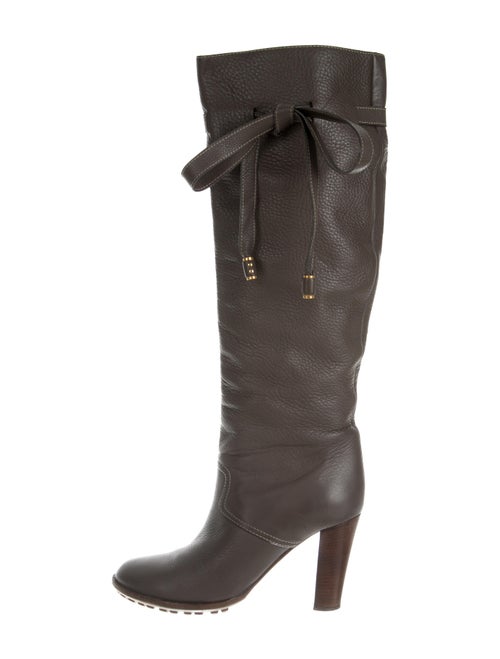 Chloé Leather Knee-High Boots