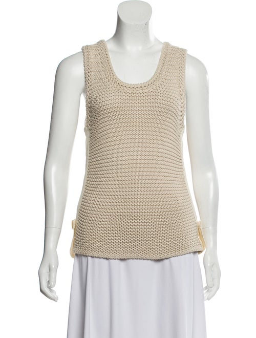 Chloé Silk Knit Sweater Beige