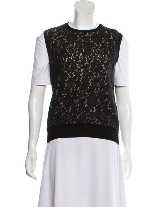 Chloé Wool & Cashmere-Blend Sweater Vest Black