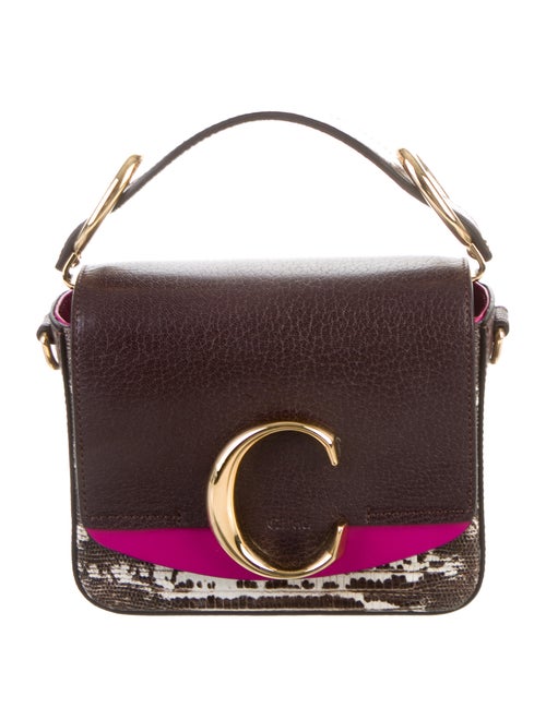 Chloé Mini C Crossbody Bag multicolor