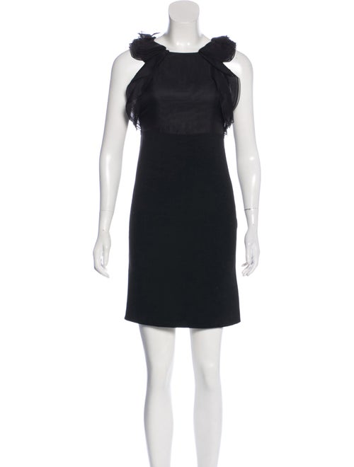 Chloé Silk Mini Dress Black