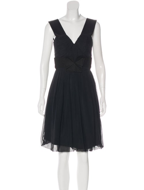Chloé Silk Mini Dress Black
