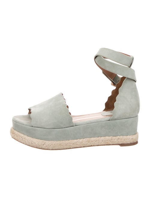 Chloé Suede Espadrille Platforms
