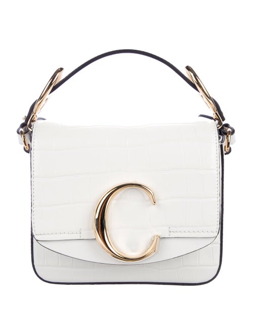 Chloé Mini C Crossbody Bag gold