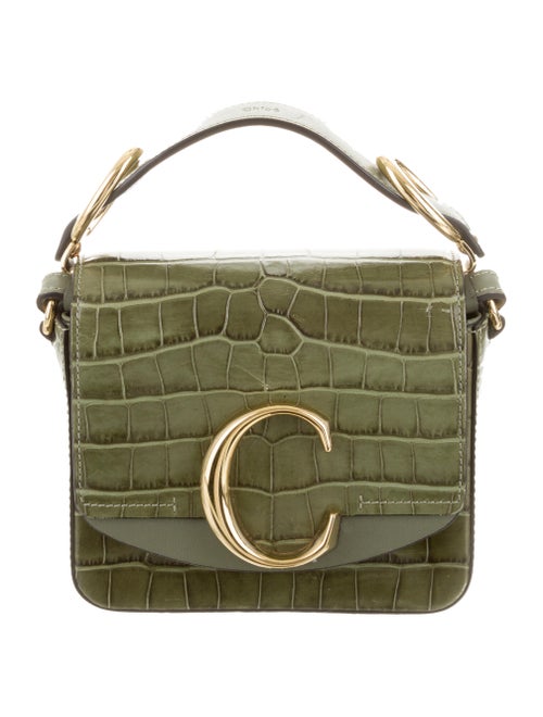 Chloé Mini C Crossbody bag Olive