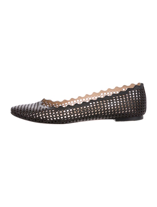 Chloé Lauren Leather Ballet Flats Black