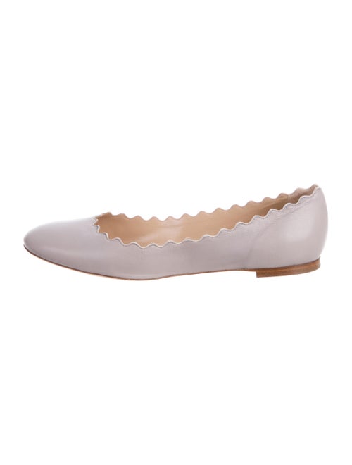 Chloé Leather Round-Toes Ballet Flats