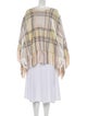 Chloé Wool Plaid Print Sweater
