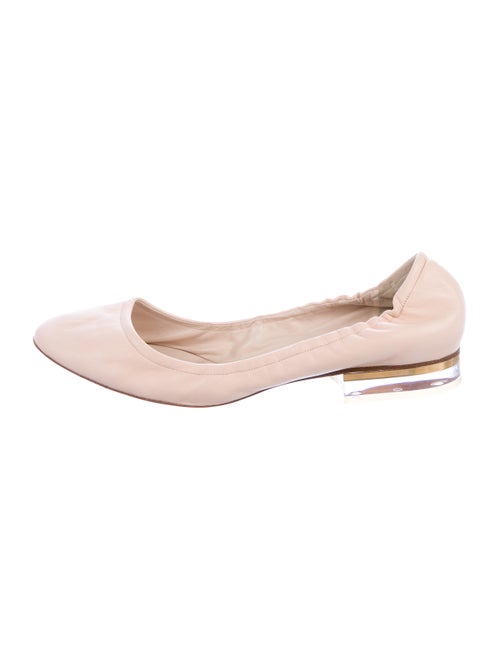 Chloé Leather Ballet Flats Beige