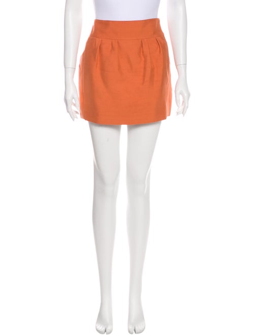 Chloé Silk Mini Skirt Red