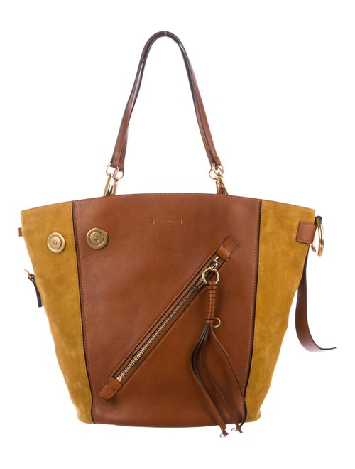 Chloé Myer Medium Leather Tote Cognac