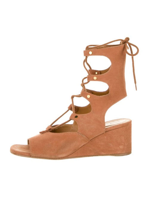 Chloé Suede Wedge Sandals