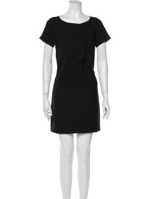 Chloé Silk Mini Dress Black